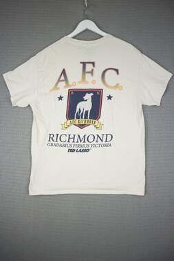 Ted Lasso A.F.C Richmond Graphic Tee Large Off White Cream